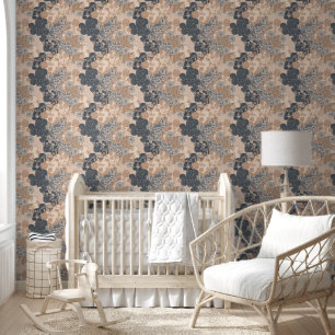 Ethnic Victorian Floral Pattern Vintage Design Wallpaper