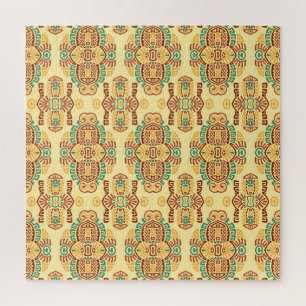 Ethnic Vintage Trend: Bohemian Seamless Tile Jigsaw Puzzle