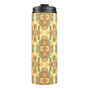 Ethnic Vintage Trend: Bohemian Seamless Tile Thermal Tumbler
