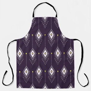Ethnic with rhombus geometric shape seamless patte apron