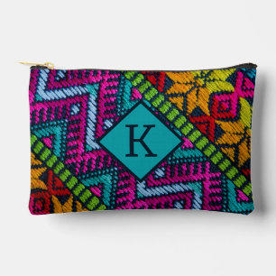 Ethnic Woven Threads Accessory Pouch