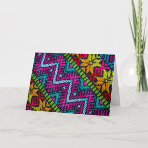 Ethnic Woven Threads Card