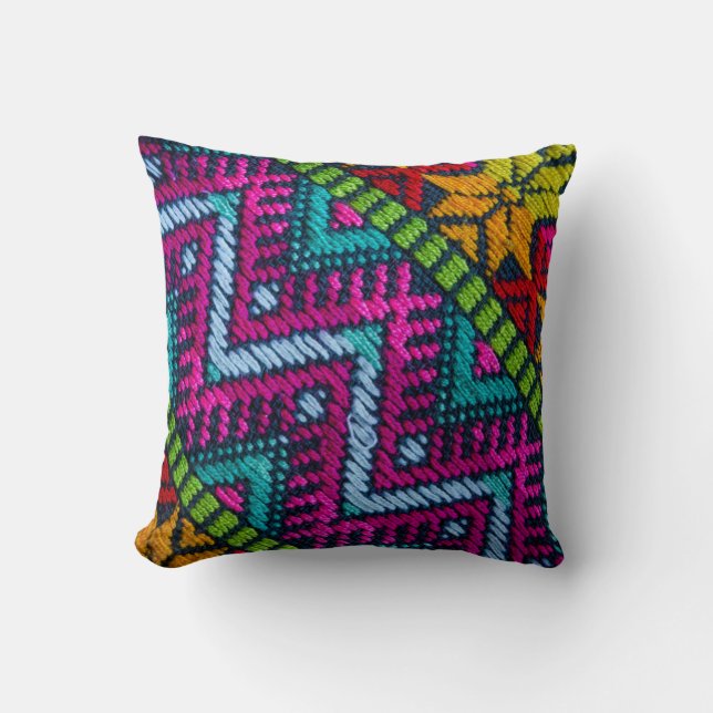 Ethnic Woven Threads Cushion (Front)