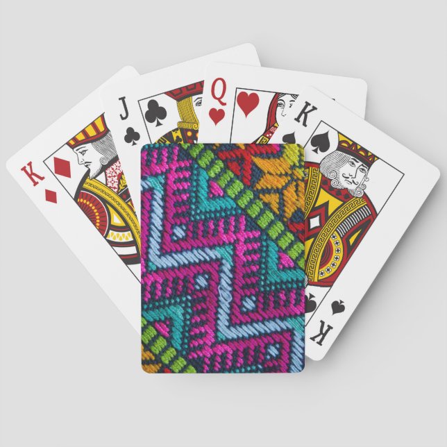 Ethnic Woven Threads Playing Cards (Back)