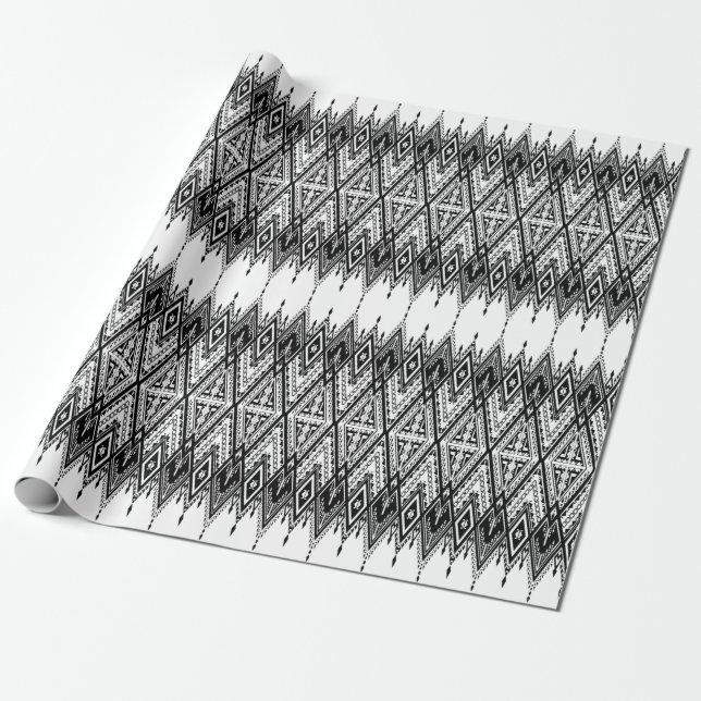 Ethnic Wrapping Paper (Unrolled)