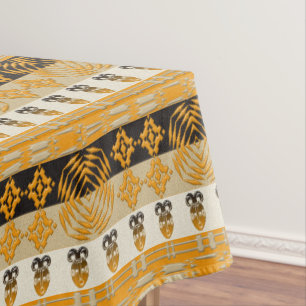 EthnicAfrican Tribal Mask pattern Tablecloth