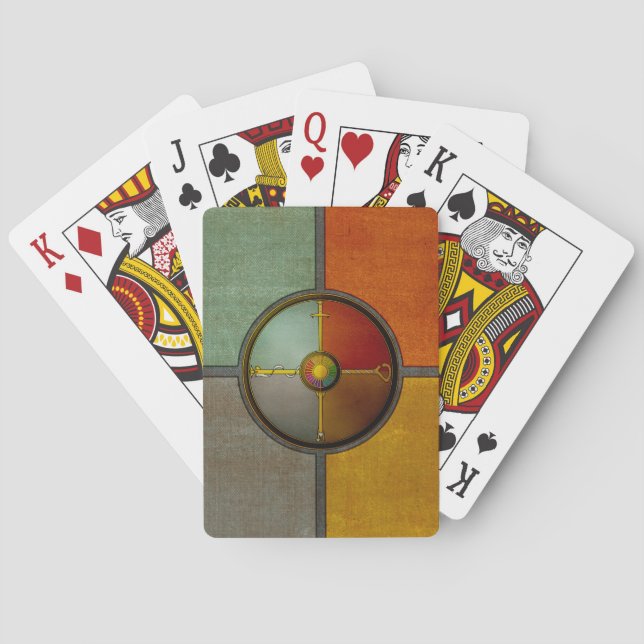 Ethnis Playing Cards: Textured Wheel Cards (Back)