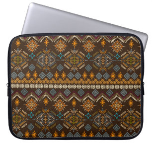 Ethno seamless pattern. Ethnic boho ornament. Trib Laptop Sleeve