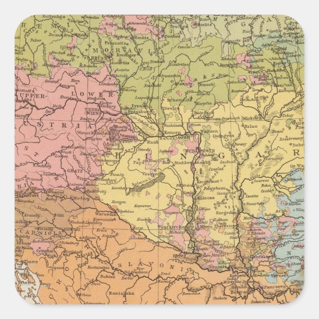Ethnog Austria Hungary Square Sticker (Front)