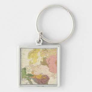 Ethnographic, Europe Key Ring