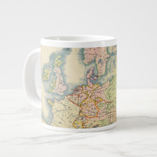 Ethnographic map of Europe Large Coffee Mug