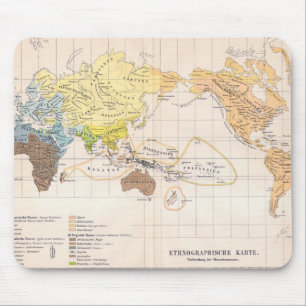 Ethnographic Map of the World Mouse Pad