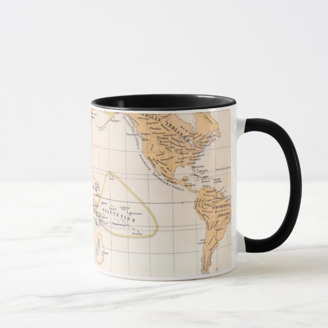 Ethnographic Map of the World Mug (Right)