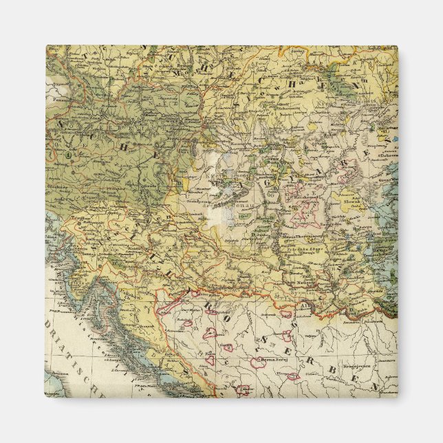 Ethnography Map of Europe Magnet (Front)