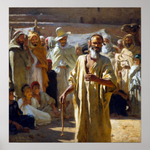 Etienne Dinet The Snake Charmer Poster