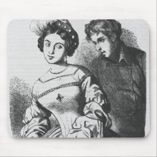 Etienne Lousteau speaking to an actress Mouse Pad