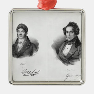 Etienne Mehul  and Giacomo Meyerbeer Metal Tree Decoration