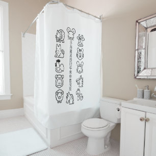 ETO 12shi Shower Curtains