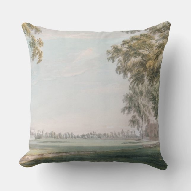Eton College and Windsor from the Playing Fields Cushion (Front)