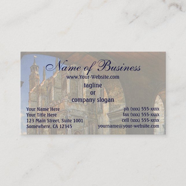Eton College Chapel by Anna Alma Tadema Business Card (Front)