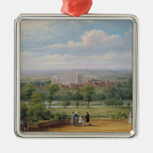 Eton College from the terrace of Windsor Castle Metal Tree Decoration