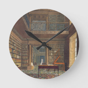Eton College Library, from 'History of Eton Colleg Round Clock