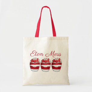 Eton Mess Strawberry Meringue UK British Dessert Tote Bag