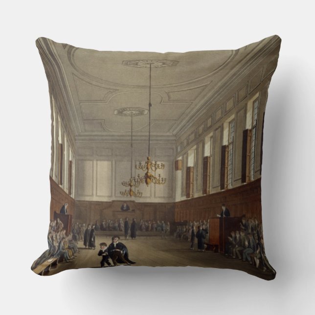 Eton School Room, from 'History of Eton College', Cushion (Front)