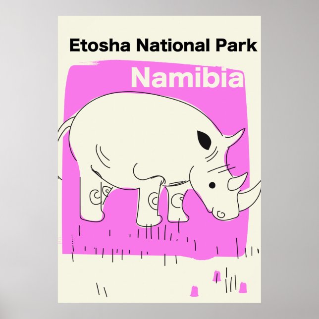 Etosha National Park, Namibia Poster (Front)