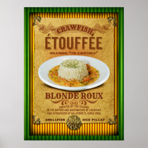 Etouffee New Orleans Cajun Poster