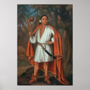 Etow Oh Koam, King of the River Nations, 1710 Poster