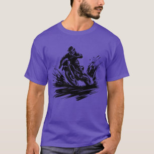 Etreme Sport Motorcycle In Spectacular Drift retro T-Shirt