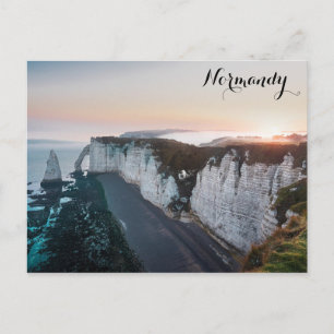 Etretat Cliffs Normandy France Postcard
