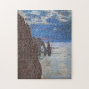 Etretat Needle Rock & Porte d'Aval Monet Fine Art Jigsaw Puzzle