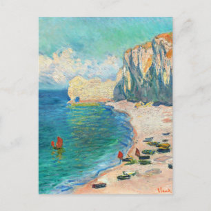 Étretat, The Beach by Claude Monet Postcard