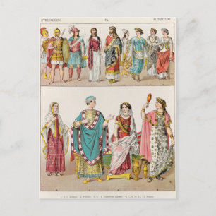 Etruscan Dress Postcard