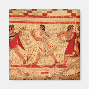 Etruscan musicians magnet