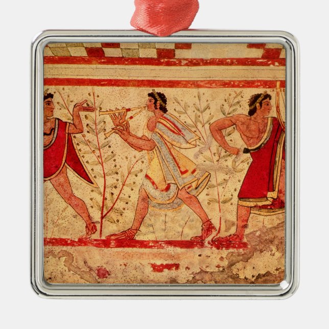 Etruscan musicians metal ornament (Front)