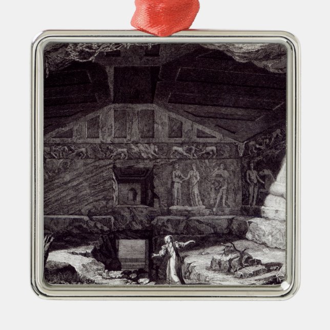 Etruscan Tomb, c.1780 Metal Tree Decoration (Front)