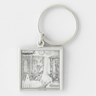 Etruscan Vase and Designs, 1749 Key Ring