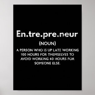 Ets Over Liabilities Funny Motivate Entrepreneur G Poster