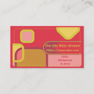 Etsy Shop Colour Blocks Business Card