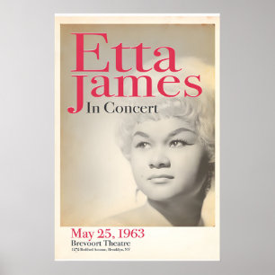 Etta James, Live at the Brooklyn Theatre, Original Poster