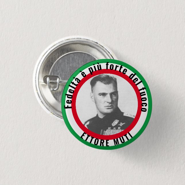 ETTORE MUTI 3 CM ROUND BADGE (Front & Back)