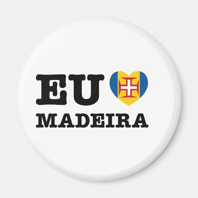Eu Amo Madeira Magnet (Front)