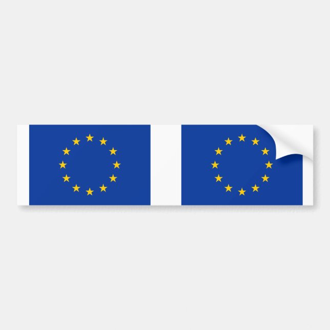 EU European Union flag Bumper Sticker (Front)