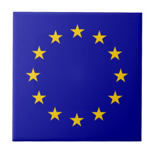 EU European Union flag Ceramic Tile
