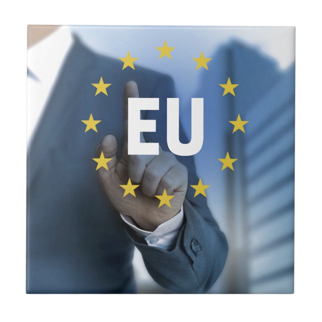 EU European Union touchscreen concept Ceramic Tile (Front)