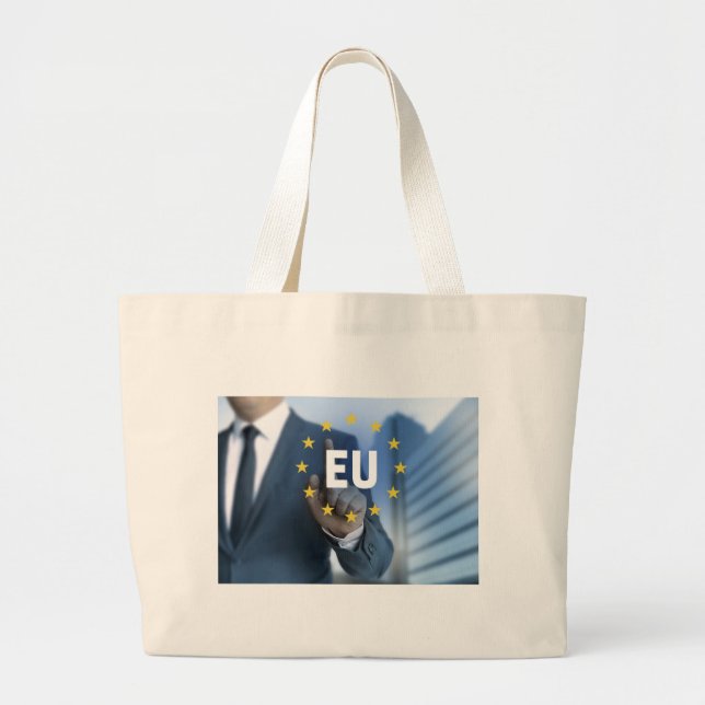 EU European Union touchscreen concept Large Tote Bag (Front)