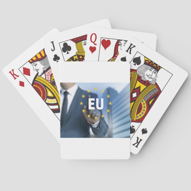 EU European Union touchscreen concept Playing Cards (Back)